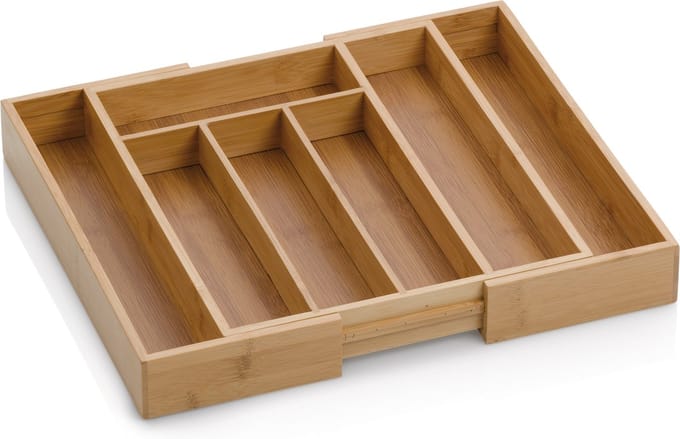 Bestekbak uitschuifbaar 28,5 cm x 33 cm, Bamboe - Kela | Kalma