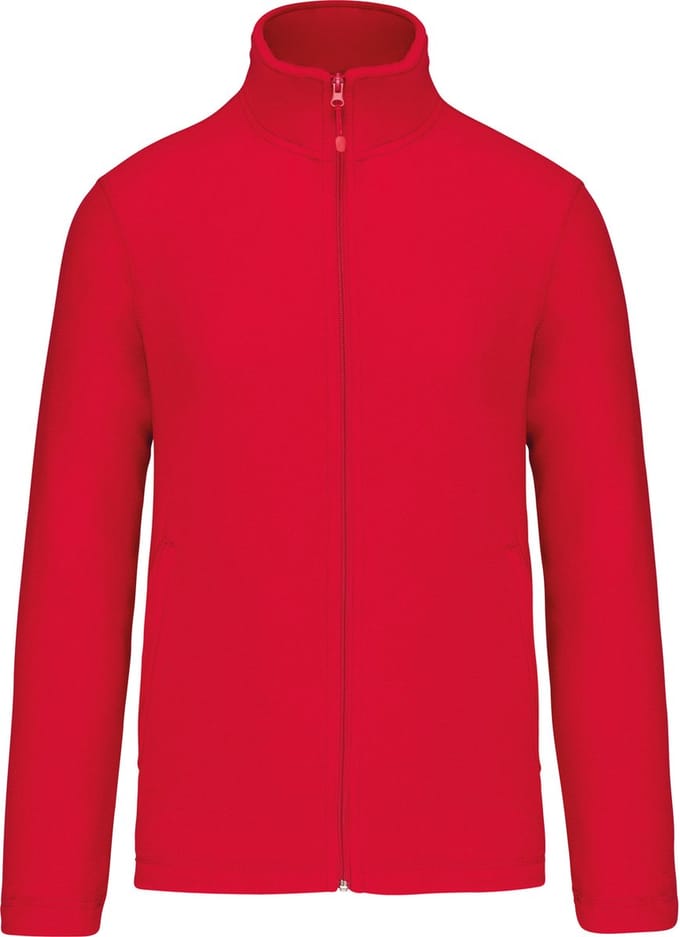 Microfleecevest met rits Kariban Rood - maat M