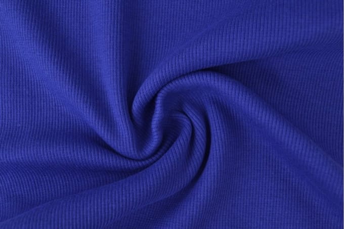 Rib boordstof - Donkerblauw - 1 meter - Per meter - 60cm breed
