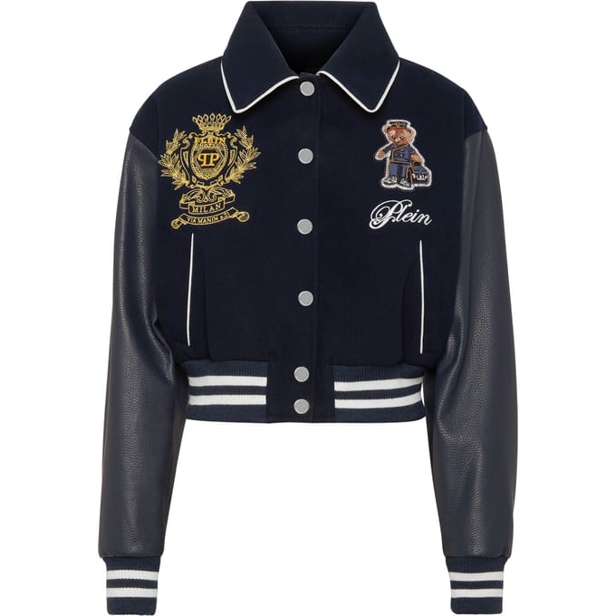 Leren Bomber Teddy