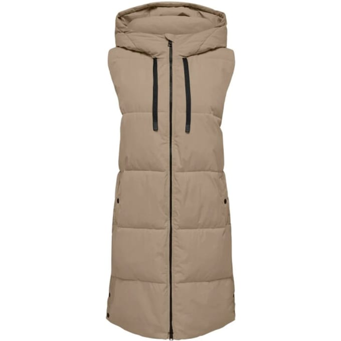 Jacqueline de Yong Blair long hood waistcoat