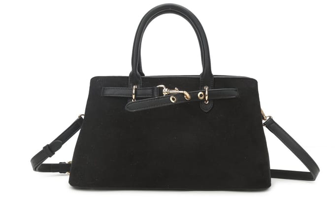 Giuliano kunstlederen suede handtas Nuvia - Dames - Zwart