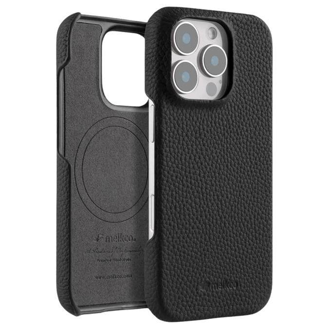 Melkco Apple iPhone 16 Pro Max Leather MagSafe Cover Zwart
