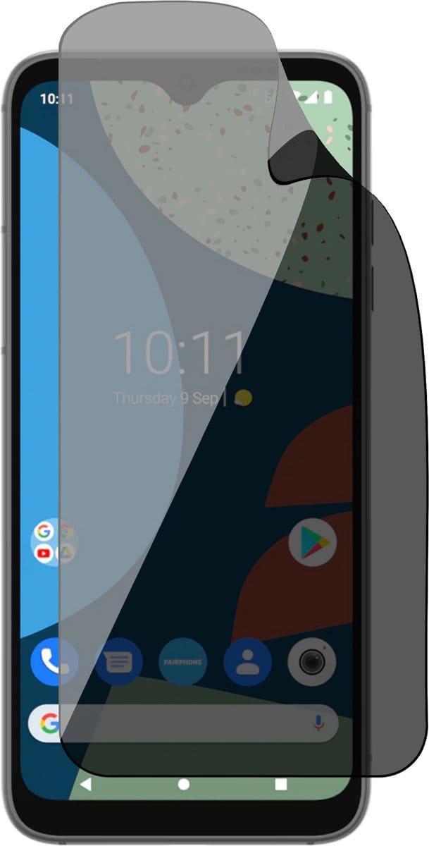 Privacy Screenprotector geschikt voor Fairphone 4 - 1x FlexGuard Screen Protector