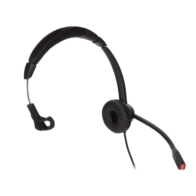 2,5 mm Telefoon Headset Ruisonderdrukking Unilaterale Elleboogstekker Klantenservice Oortelefoon met Microfoon