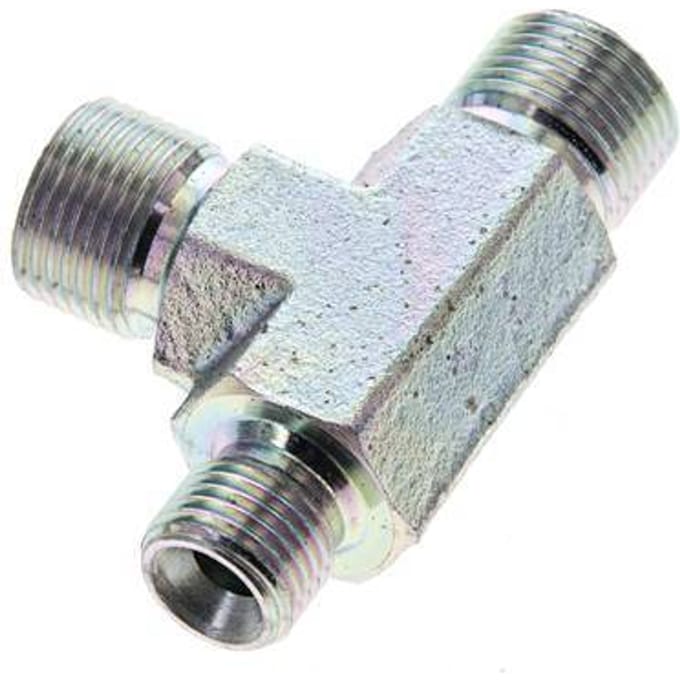 T-Fitting G1/4'' x G3/8'' Buitendraad Staal 325bar (4566,25psi)