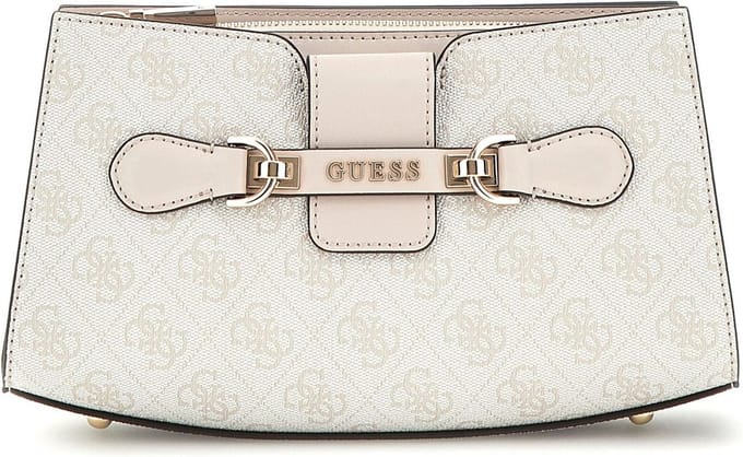 GUESS Schoudertas Nolana Crossbody Top Zip Dove Logo Crème
