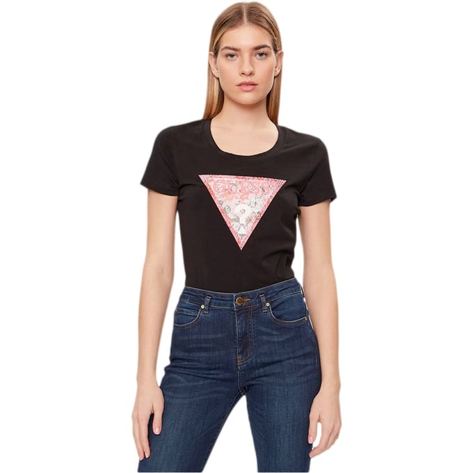 Guess dames T-shirt met tropische print