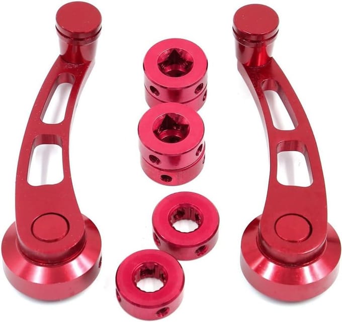 Autoruitslingers - Handgrepen - Voertuigonderhoud - Universele Pasvorm - 2 Stuks - Rood
