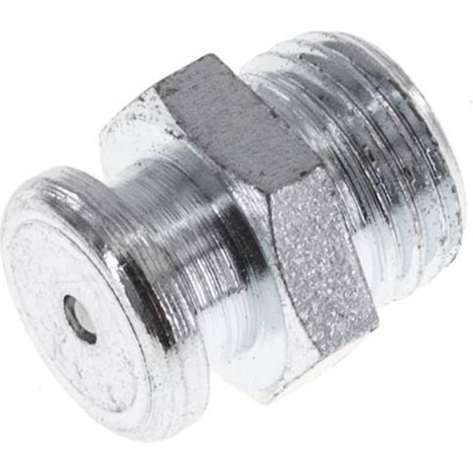 Vlak DIN 3404 Smeernippel 10mm Kop Staal M10x1 DIN 3404 [5 Stuks]