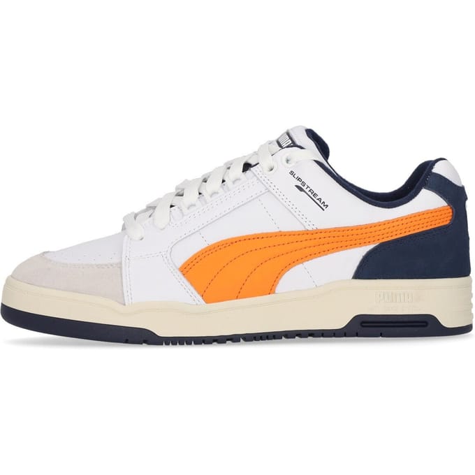 Slipstream Lo Retro heren lage schoen wit/levendig oranje