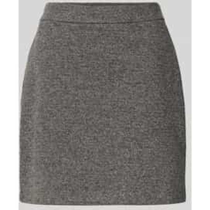 Slim fit minirok van tweed-jersey