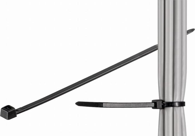 Goobay kabelbinder van weerbestendig nylon 275 x 4,35 mm zwart voor kabelbundels