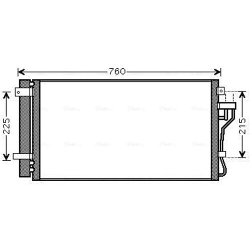 Condensator, airconditioning AVA COOLING HY5190D