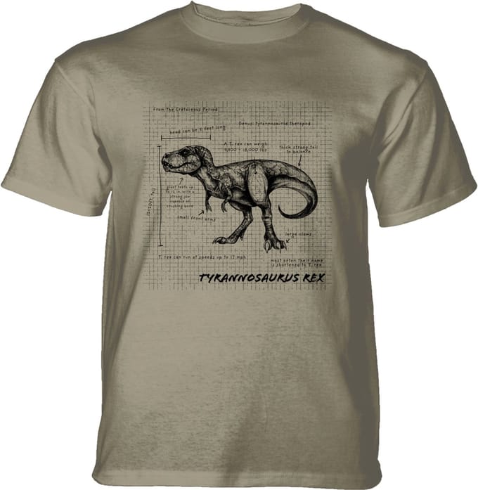 T-shirt T-Rex Fact Sheet Beige L