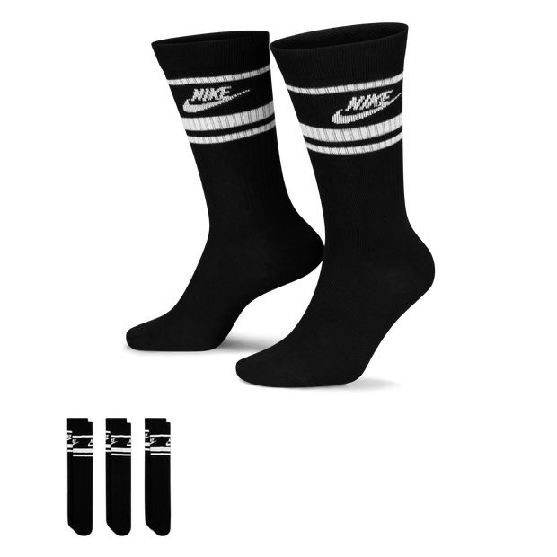 Nike - sportswear everyday essential - zwart/wit - 3-pack