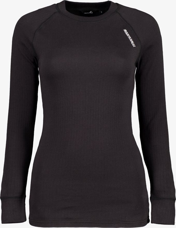 Mountain Peak dames thermoshirt met lange mouwen - Zwart - Maat L