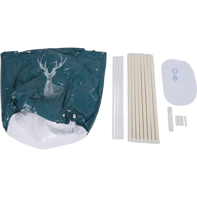 Baignoire Spa Pliante 80L Grande Capacité PVC Portable Pliable Baignoire d'Immersion avec Support pour white