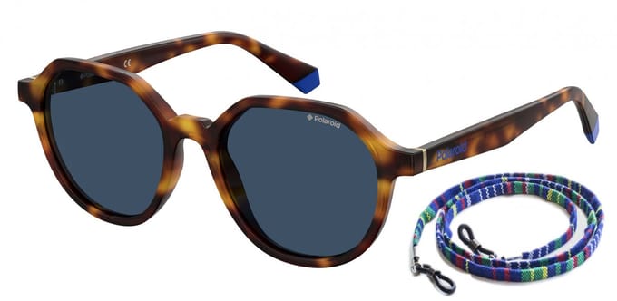 Polaroid Unisex Zonnebril PLD 6111/S Multicolor met zonnebrillenkoordje