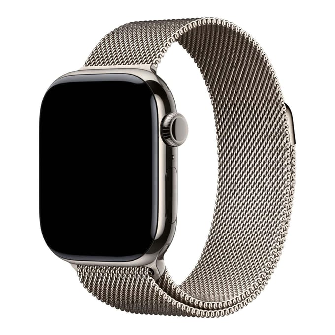 2+1 | Apple Watch Bandje Fiore - Milanese - Naturel