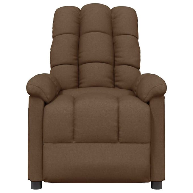 vidaXL - Massagestoel - stof - bruin