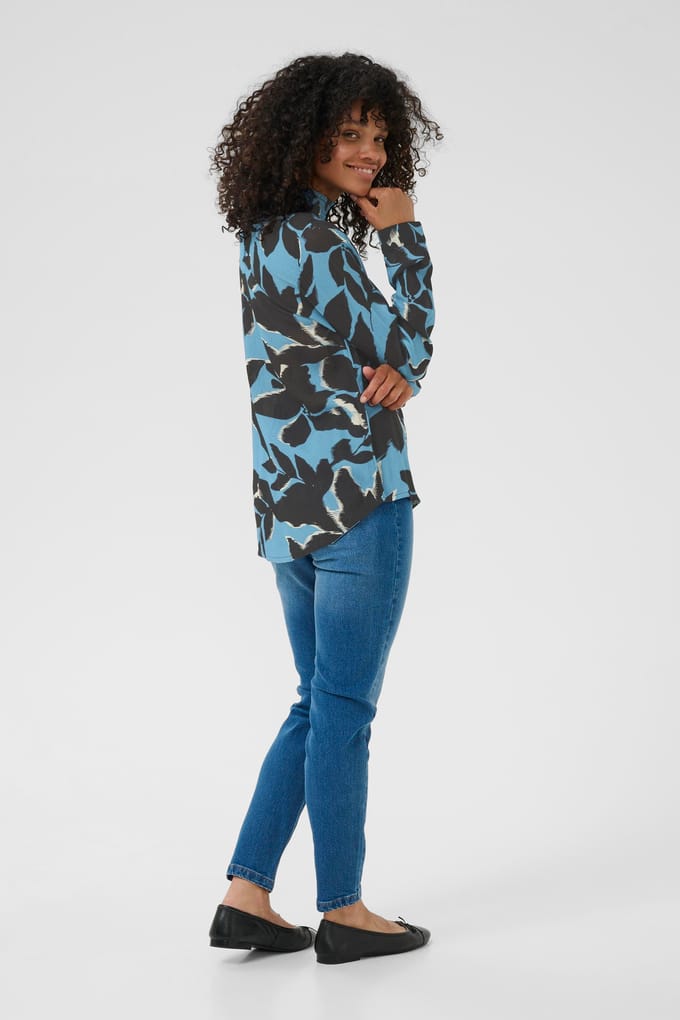 Blouse met lange mouwen KAamber Regular fit black blue