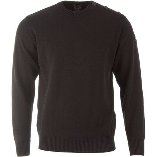 Paul & Shark Trui Bretagne Button Shoulder Zwart / male