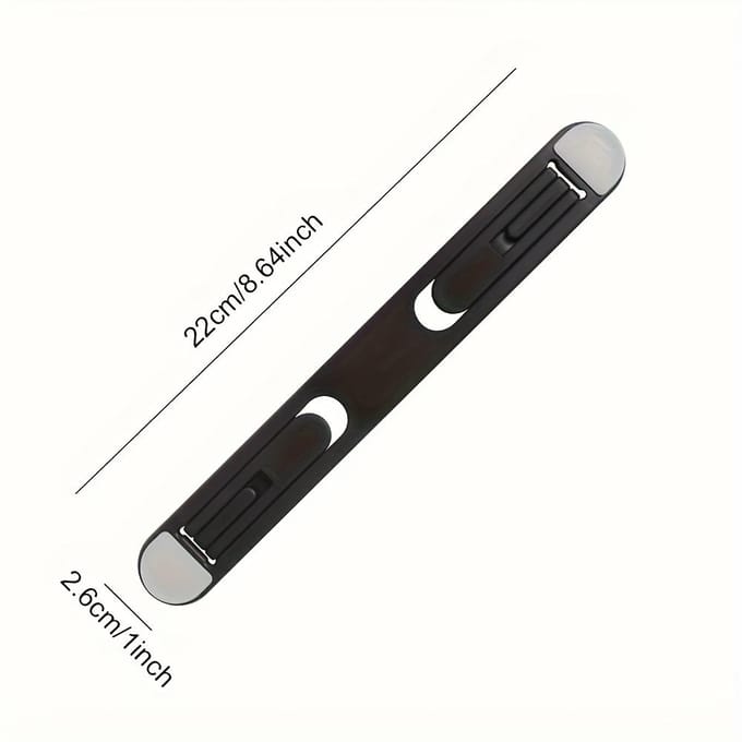 Support pour ordinateur portable avec conception de refroidissement Portable Pliable Réglable, Conception de refroidissement, Matériau ABS durable, 1 pièce noir