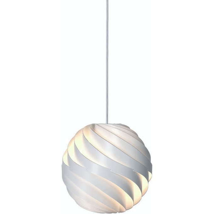 Gubi hanglamp Turbo, glanzend albastwit, Ø 36 cm,