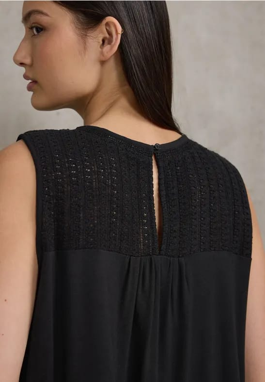 Top met mesh detail