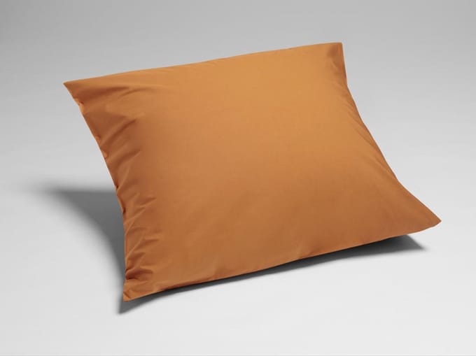 Yumeko kussensloop percal katoen okergeel 65x65 - Bio, eco & fairtrade - 1 stuk