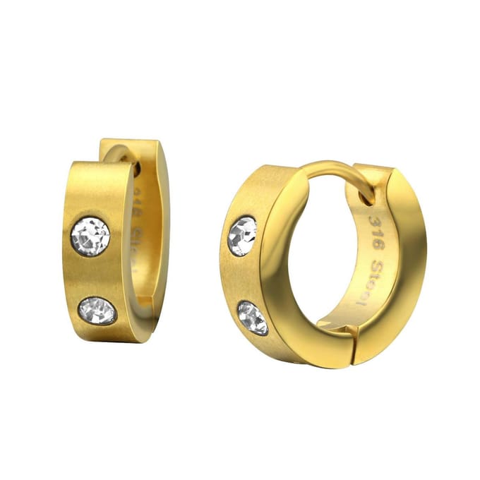 Montebello Oorbellen Aya B - 316L Staal - 4mm - ∅14mm