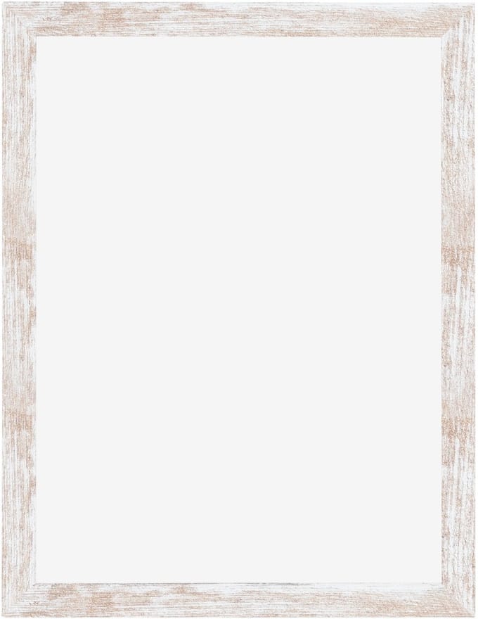 Fotolijst 36x48 cm - MDF - White Wash - Cork