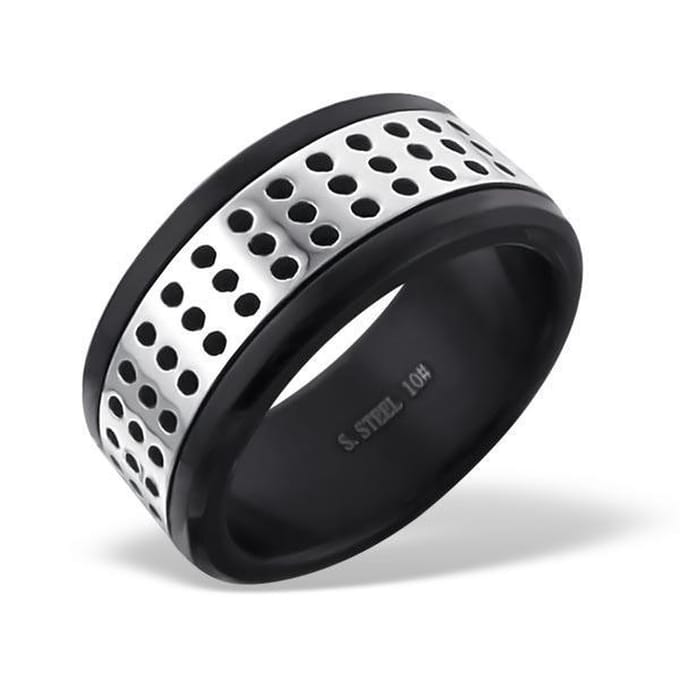 Amanto Ring Ayze - 316L Staal - 9mm - Maat 60-19mm