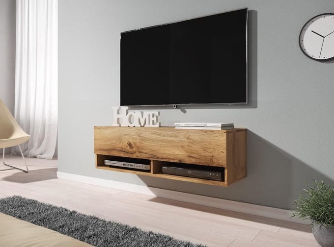 Meubella - TV-Meubel Asino - Eiken - 100 cm