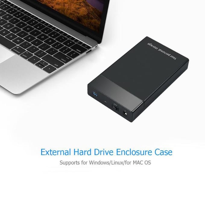 Boîtier de disque dur externe 6 Gbit/s USB 3.0 vers SATA III 2,5 pouces 3,5 pouces HD UK Plug gray