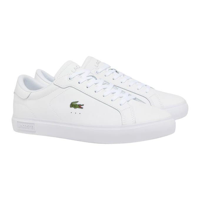 Lacoste POWERCOURT 125 2 SMA WHT/WHT Heren Sneakers - wit / wit