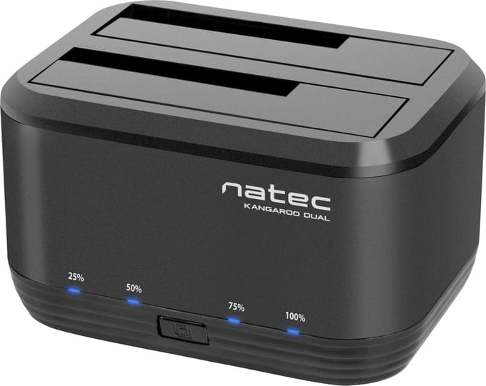 Natec Kangaroo DUAL - HDD Docking station - SATA 6Gb/s - USB 3.0
