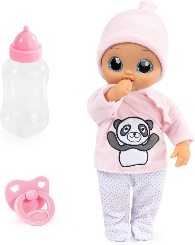 Interactieve pop - Babypop met functies - Rollenspel stimuleren - Zacht lichaam - 38 cm - Roze wit