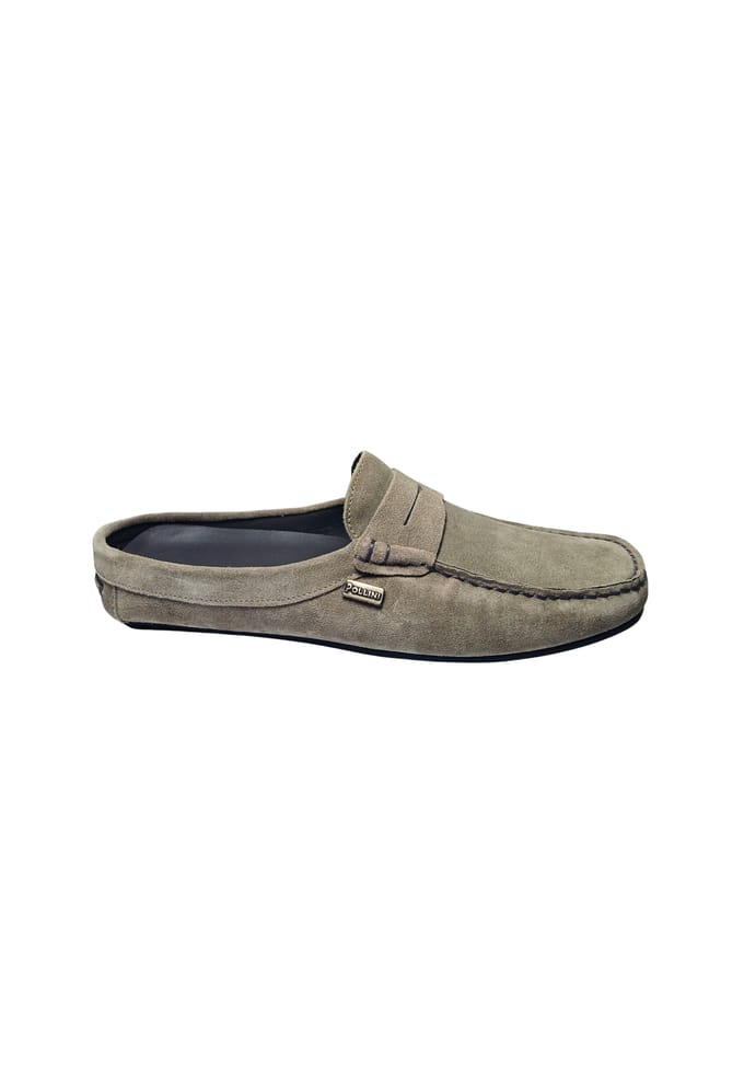 sb10710G0gub0119 Pollini Mannen Suede Grey