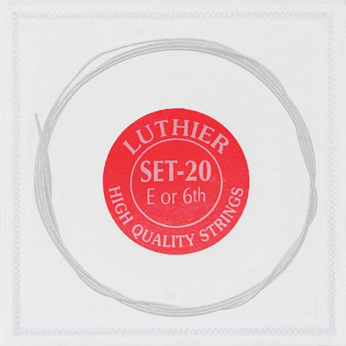 Luthier LE-26 E-6 snaar, silverplated nylon L-20 series, medium tension