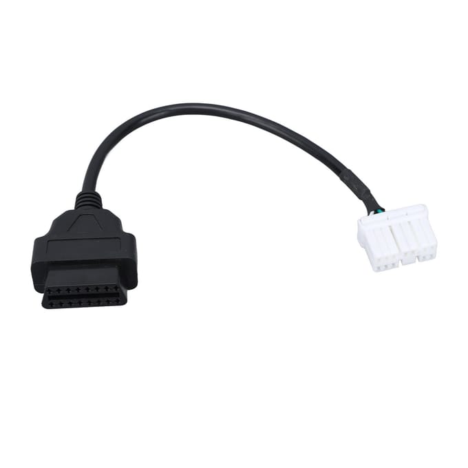 12-pins naar 16-pins adapterkabel Diagnostische connector kabelboom Vervanging voor Tesla Model S 2012 tot 2015 black