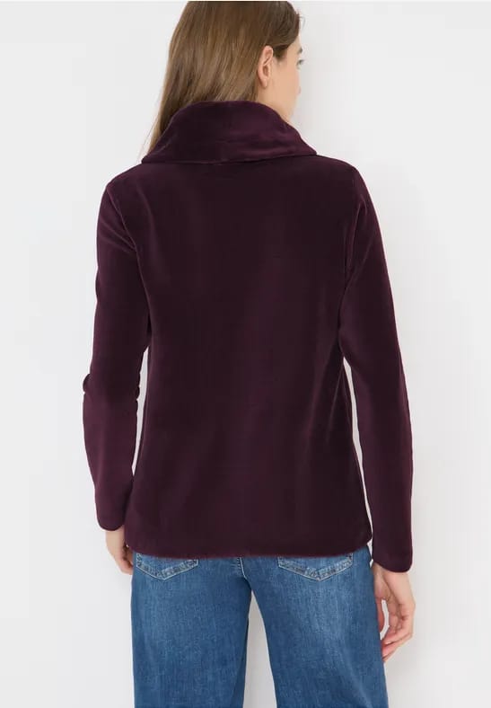 Corduroy shirt met grote kraag