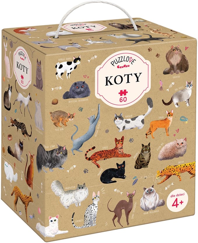 Puzzlove CzuCzu Koty 60 elementów - Puzzlove CzuCzu Katten 60 stukjes