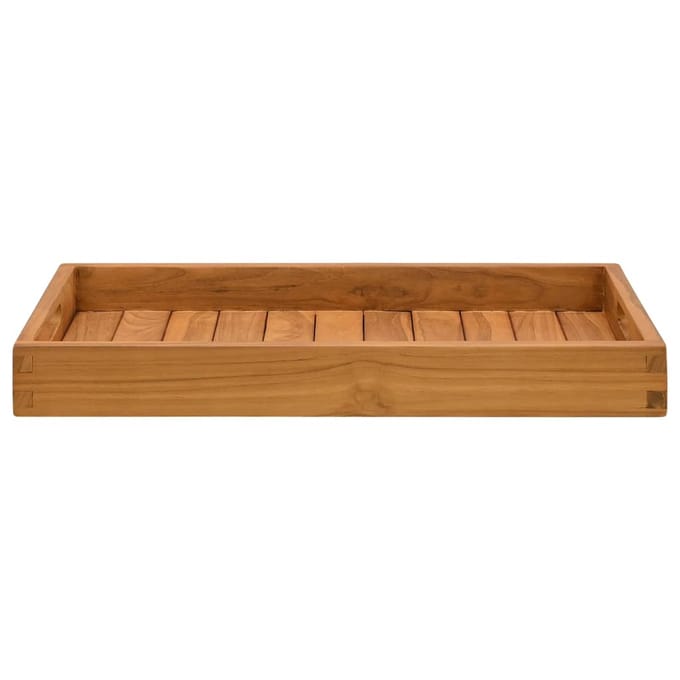 vidaXL - Dienblad - 60x35 - cm - massief - teakhout