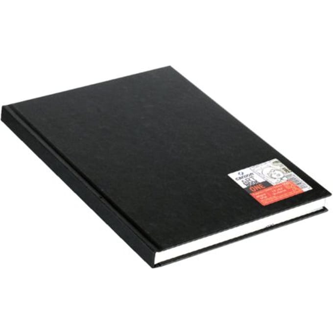 Schetsboek canson art book one hardcover 98vel 100gr 140x216mm wit