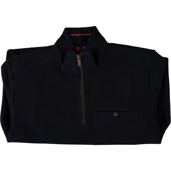 Fellows United Pullover Half Zip Quilted Navy (42.2645 - 110)