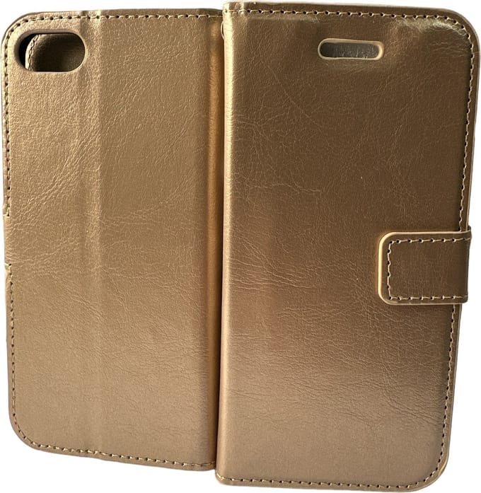 Portemonnee Book Case Hoesje Geschikt voor: iPhone 6 / 6S - goud