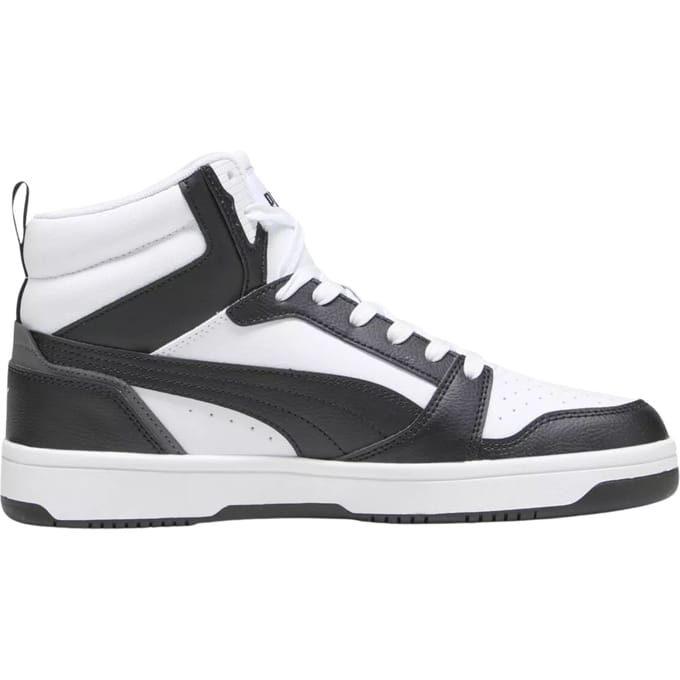 PUMA Rebound v6 Unisex Sneakers - PUMA White-PUMA Black-Shadow Gray-PUMA White