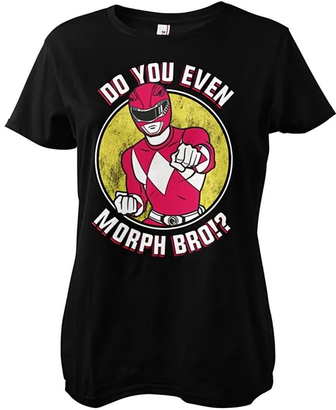 Power Rangers Dames-T-shirt ‘Do You Even Morph Bro Girly’